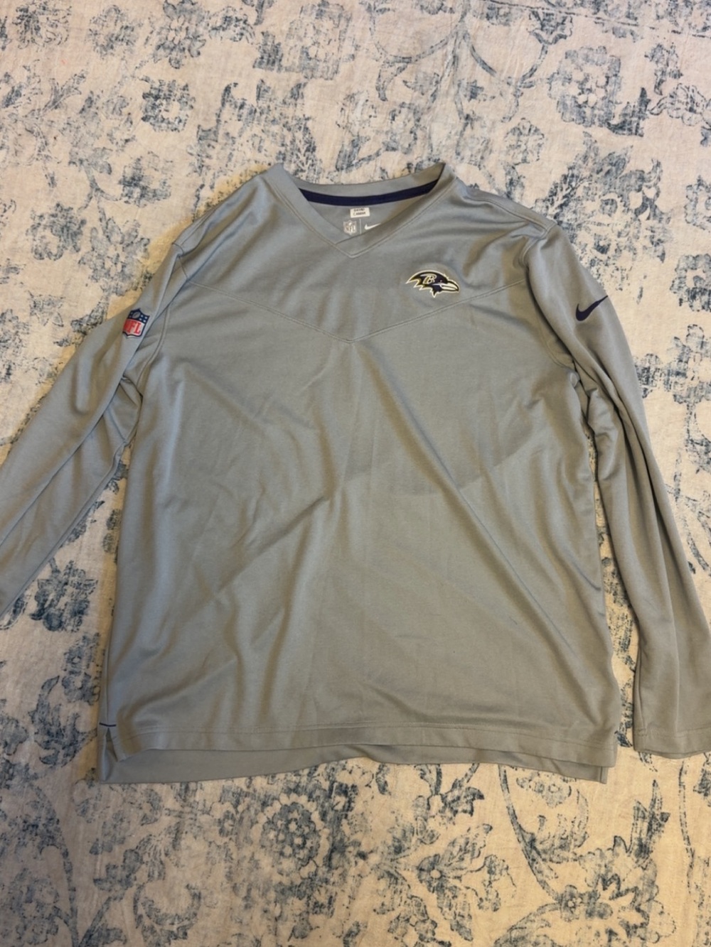 Authentic Baltimore Ravens Nike Dri-FIT Team-Issued Long Sleeve Shirt